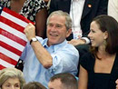 美国总统布什一家都是菲尔普斯的粉丝